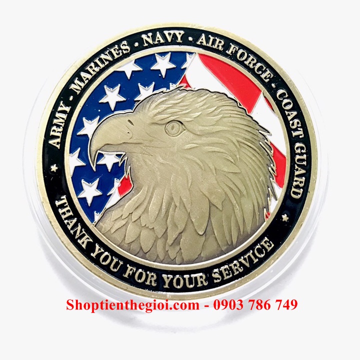 Xu Huy Hiệu 5 Binh Chủng Quân Lực Mỹ - SP005283 